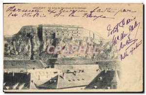 Old Postcard Belfort The Lion of Bartholdi and the Castle