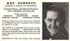 Ray Scheetz Comedy Magic and Mental Puzzlers Unused 