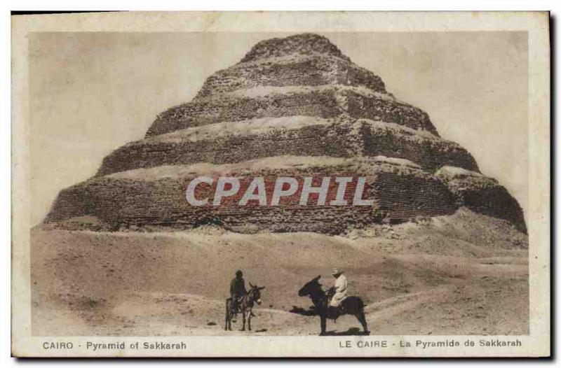 CPA Egypt Egypte Le Caire La Pyramide de Sakkarah 