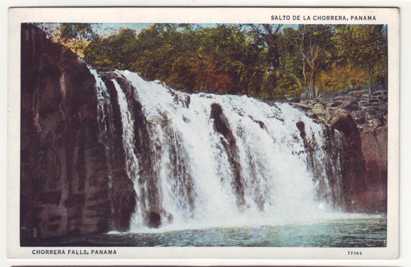 P721 vintage salto de la chorrera panama waterfalls