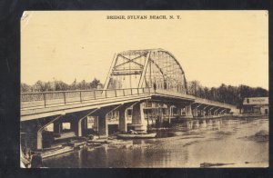 SYLVAN BEACH NEW YORK BRIDGE NY VINTAGE POSTCARD