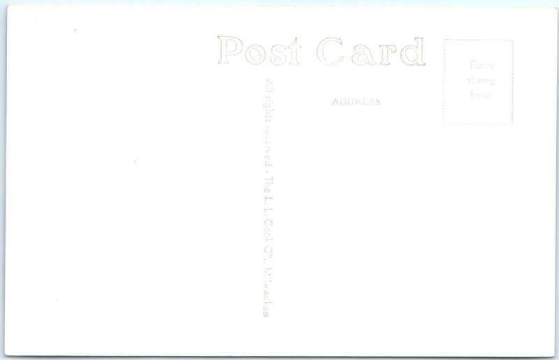 c1950s Mt Vernon, IA RPPC Cornell College Russell D Cole Library Postcard A105