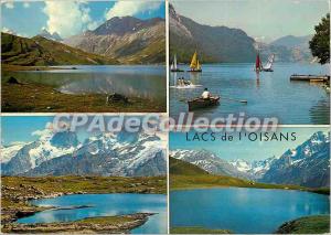 Postcard Modern Lakes Oisans Lake Goelon and Needles of Arves Sailing on Lake...