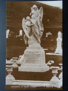 Wales Llandudno MONUMENT at St. Tudno's Church c1923 RP Postcard by Valentine