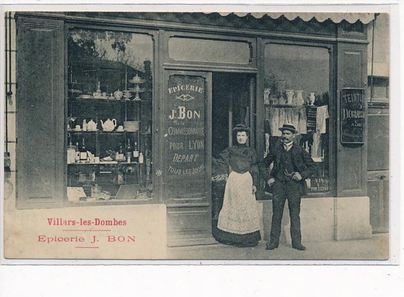 VILLARS LES DOMBES - Epicerie J. BON - état