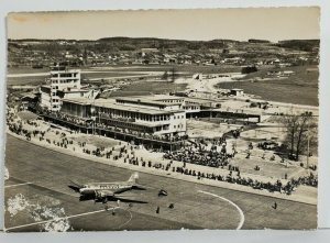 Switzerland Austria ZURICH FLUGHAFEN KLOTEN Swiss Aerial View Postcard P10