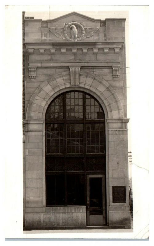 RPPC Simmons & Co. Bankers- now Civic Center, Kenosha, WI Postcard *4V