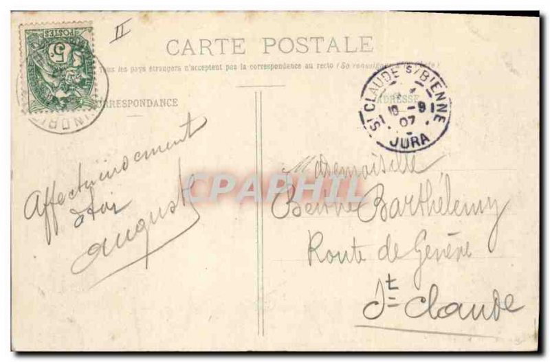 Old Postcard Bridge and Saint Didier Yenne