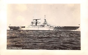 U S S, Saratoga real photo Military Battleship Unused 