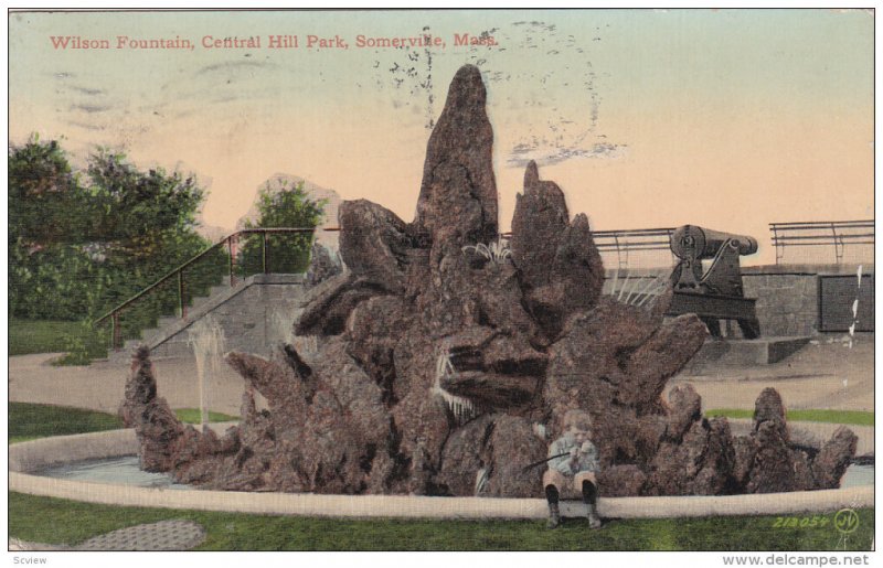 SOMERVILLE, Massachusetts; Wilson Fountain, Central Hill Park, PU-1912