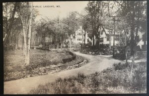 Vintage Postcard 1930-1950 Scene Around Public Landing, Maryland