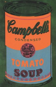 Andy Warhol Campbell Soup Can 1965 Offical Foundation Painting Postcard