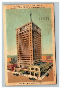 Vintage 1941 Advertising Postcard Hotel Thomas Jefferson Birmingham Alabama