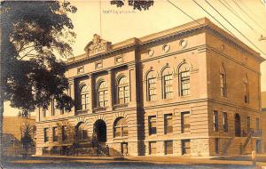 Waterville ME City Hall RPPC Real Photo Postcard