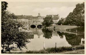 Sweden - Goteborg. Kunsportsbron (granite bridge)        RPPC