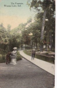 Indiana Winona Lake The Fountain 1913