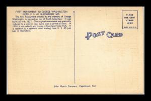 GEORGE WASHINGTON MONUMENT BOONSBORO MARYLAND