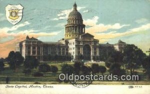 Austin, Texas, TX State Capital USA postal used unknown crease left bottom co...