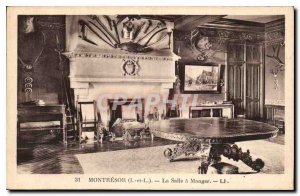 Postcard Old Montresor I and L the Dining Room