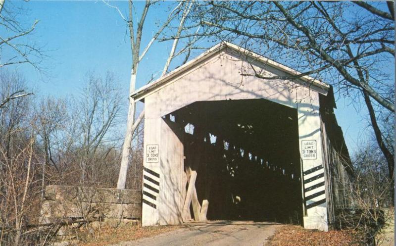 Wheeling Covered Bridge near Potaka, Gibson County IN, Indiana