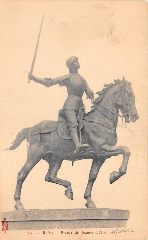 US77 France Reims statue de Jeanne d'Arc Joan of Arc french revolution