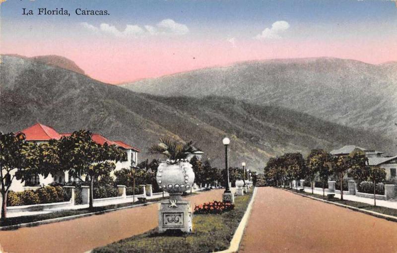 Caracas Venezuela scenic view La Florida area vintage pc Z18499