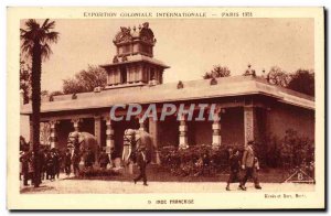 Old Postcard From Paris Exposition Coloniale Internationale Francaise 1931 In...