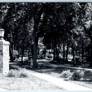 c1950s Sac City, IA RPPC Asa Platt Gate City Park Real Photo Girls Postcard A103