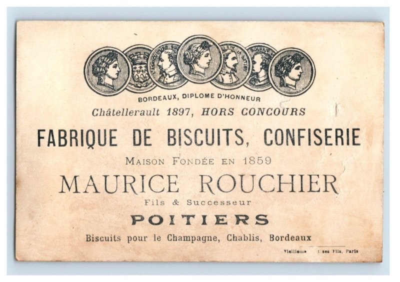 1890s Maurice Rouchier Confectionery Biscuits For Champagne Steam Train F159
