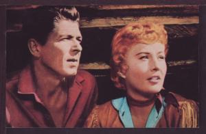 Roanld Reagan and Barbara Stanwick Postcard 3601