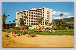 Maui Surf Kaanapali Beach Hawaii Vintage Unposted Postcard