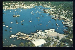 Boothbay Harbor, Maine/ME Postcard, Aerial View Of Harbor #2