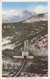 East Portal Moffat Tunnel James Peak Colorado 1920s postcard