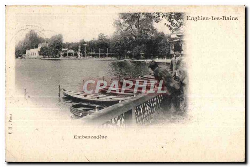 Old Postcard Enghien Les Bains Embarcadere