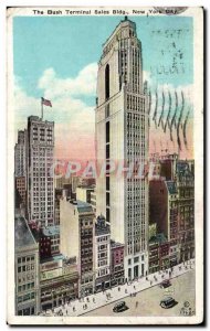 Old Postcard The Bush Terminal Bldg dirty New York City