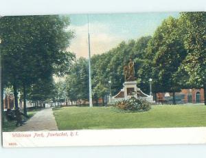 Pre-1907 PARK SCENE Pawtucket Rhode Island RI H4142