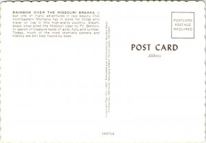 Rainbow over Missouri Breaks MT POSTCARD