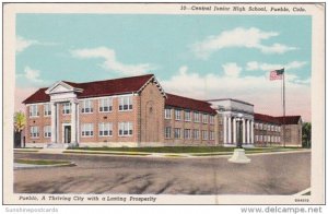 Central Junior High School Pueblo Colorado Curteich