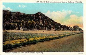 Wyoming Church Buttes Landmark On Lincoln Highway