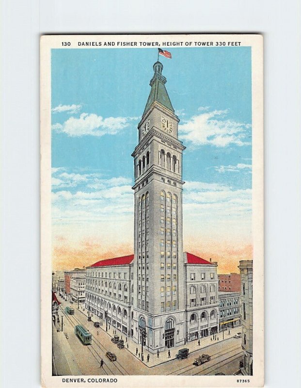 Postcard Daniels And Fisher Tower Denver Colorado USA