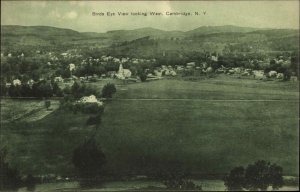 Cambridge NY Birdseye View c1910 Postcard