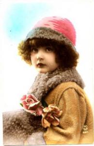 Young Girl Hand Colored Real Photo Postcard rppc