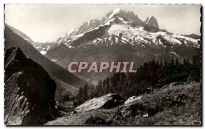 Modern Postcard Mont Blanc L & # green 39aiguille