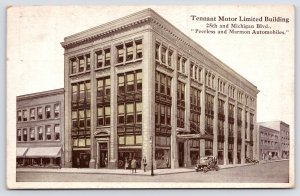 Chicago IL Tennant Motor Ltd Bldg~Peerless & Marmon Automobiles~Showroom B&W '15