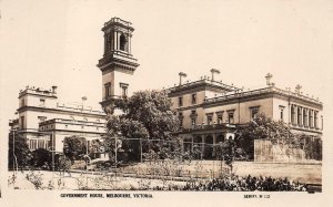 RPPC GOVERNMENT HOUSE MELBOURNE VICTORIA AUSTRALIA REAL PHOTO POSTCARD (c. 1920)