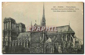 Old Postcard Paris Notre Dame Cote Sud