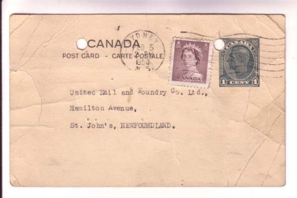 Canada Stationery, Boiler Inspection, Insurance, United Nail, Newfoundland, 1954