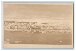 c1920's Bird's Eye View Of Algiers Algeria RPPC Photo Unposted Vintage Postcard 