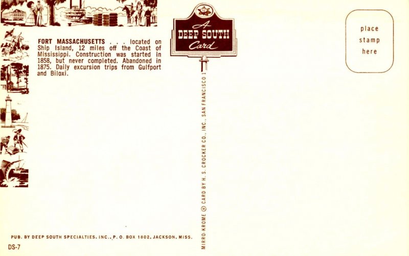 MS - Ship Island. Fort Massachusetts