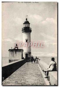 Old Postcard Lighthouse Treport